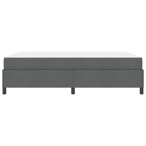 Κρεβάτι με ελατήρια Σκούρο Γκρι 160 x 200 cm ύφασμα - Pakobazaar
