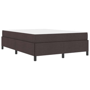 Κρεβάτι με ελατήρια Σκούρο Καφέ 160 x 200 cm ύφασμα - Pakobazaar