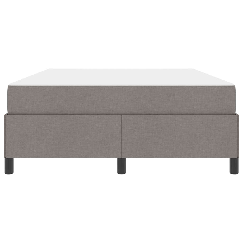 Κρεβάτι με ελατήρια Taupe 160 x 200 cm ύφασμα - Pakobazaar