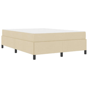 Κρεβάτι με ελατήρια Κρεμ 160 x 200 cm ύφασμα - Pakobazaar