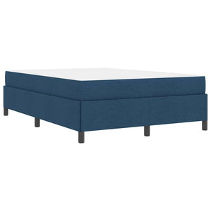 Κρεβάτι με ελατήρια Μπλε 160 x 200 cm ύφασμα