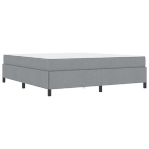 Κρεβάτι με ελατήρια Ανοιχτό γκρι 180 x 200 cm ύφασμα - Pakobazaar