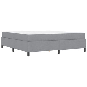 Κρεβάτι με ελατήρια Ανοιχτό γκρι 180 x 200 cm ύφασμα - Pakobazaar
