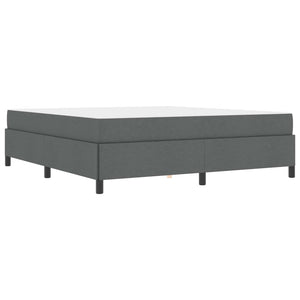 Κρεβάτι με ελατήρια Σκούρο Γκρι 180 x 200 cm ύφασμα - Pakobazaar