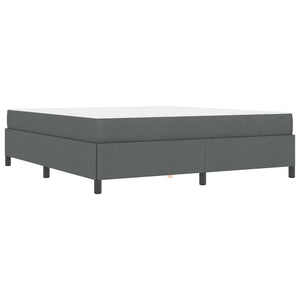 Κρεβάτι με ελατήρια Σκούρο Γκρι 180 x 200 cm ύφασμα - Pakobazaar