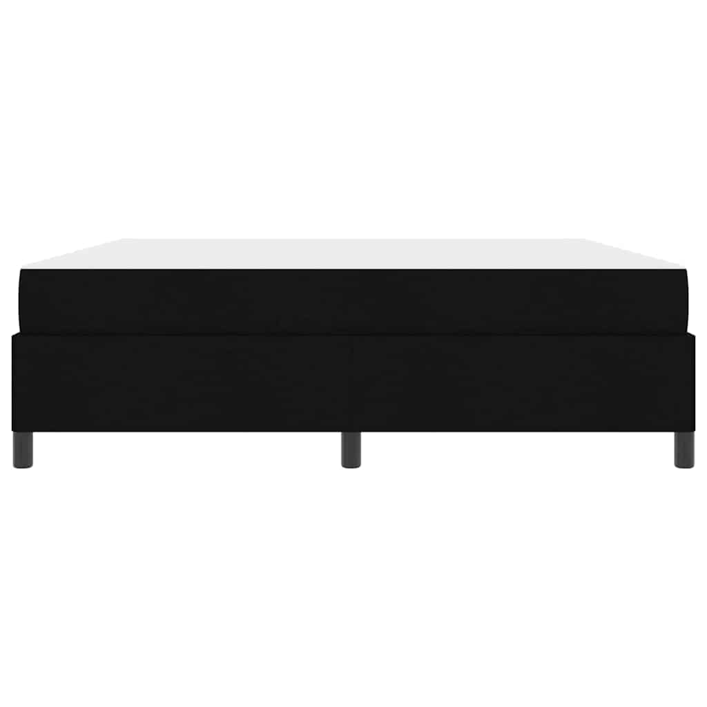 Κρεβάτι με ελατήρια Μαύρο 180 x 200 cm ύφασμα - Pakobazaar