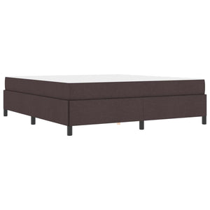 Κρεβάτι με ελατήρια Σκούρο Καφέ 180 x 200 cm ύφασμα - Pakobazaar