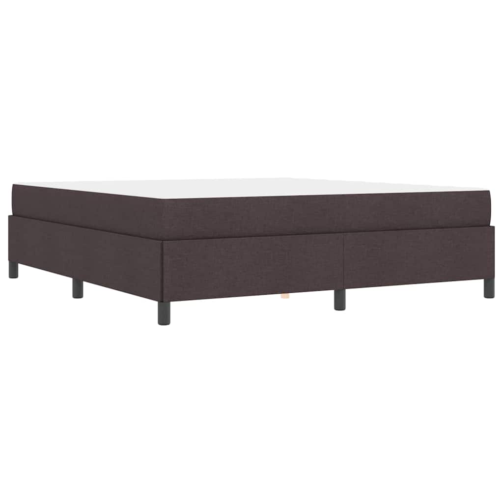 Κρεβάτι με ελατήρια Σκούρο Καφέ 180 x 200 cm ύφασμα - Pakobazaar