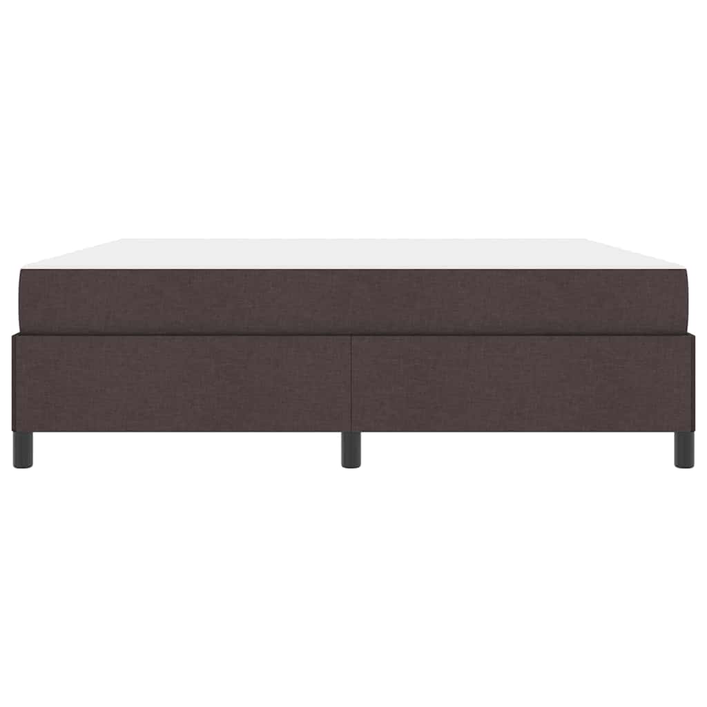 Κρεβάτι με ελατήρια Σκούρο Καφέ 180 x 200 cm ύφασμα - Pakobazaar