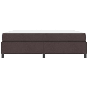 Κρεβάτι με ελατήρια Σκούρο Καφέ 180 x 200 cm ύφασμα - Pakobazaar