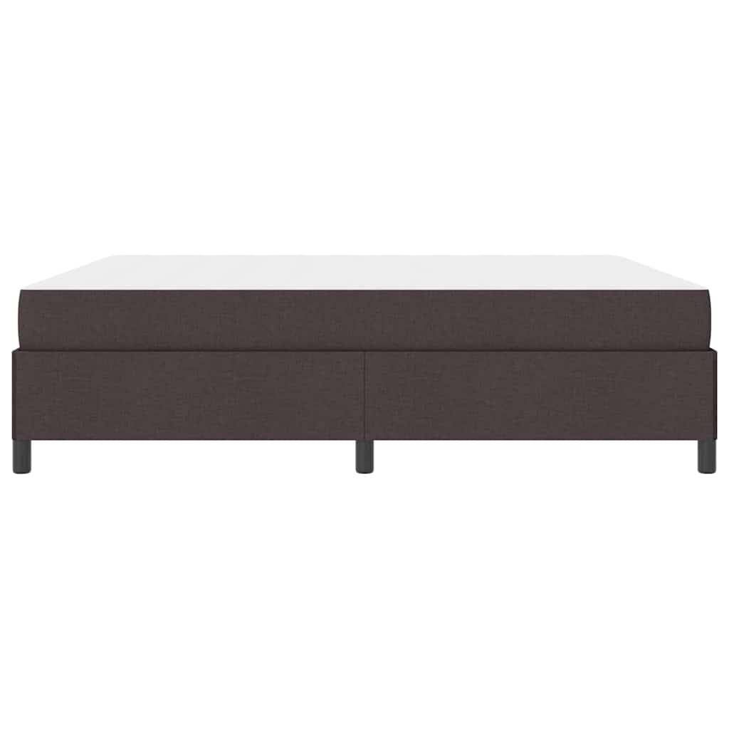 Κρεβάτι με ελατήρια Σκούρο Καφέ 180 x 200 cm ύφασμα - Pakobazaar