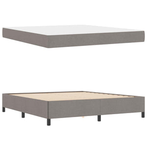 Κρεβάτι με ελατήρια Taupe 180 x 200 cm ύφασμα - Pakobazaar