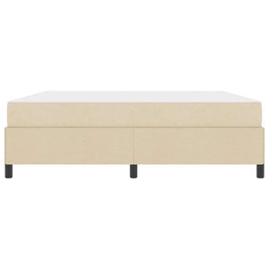 Κρεβάτι με ελατήρια Κρεμ 180 x 200 cm ύφασμα - Pakobazaar