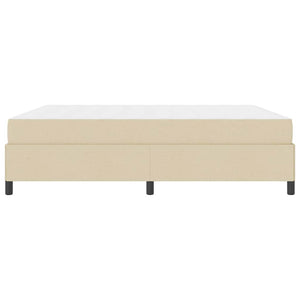 Κρεβάτι με ελατήρια Κρεμ 180 x 200 cm ύφασμα - Pakobazaar