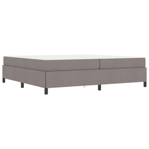 Κρεβάτι με ελατήρια Taupe 200 x 200 cm ύφασμα