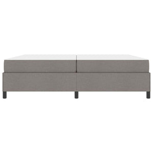 Κρεβάτι με ελατήρια Taupe 200 x 200 cm ύφασμα
