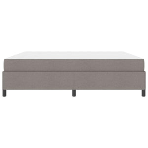 Κρεβάτι με ελατήρια Taupe 200 x 200 cm ύφασμα