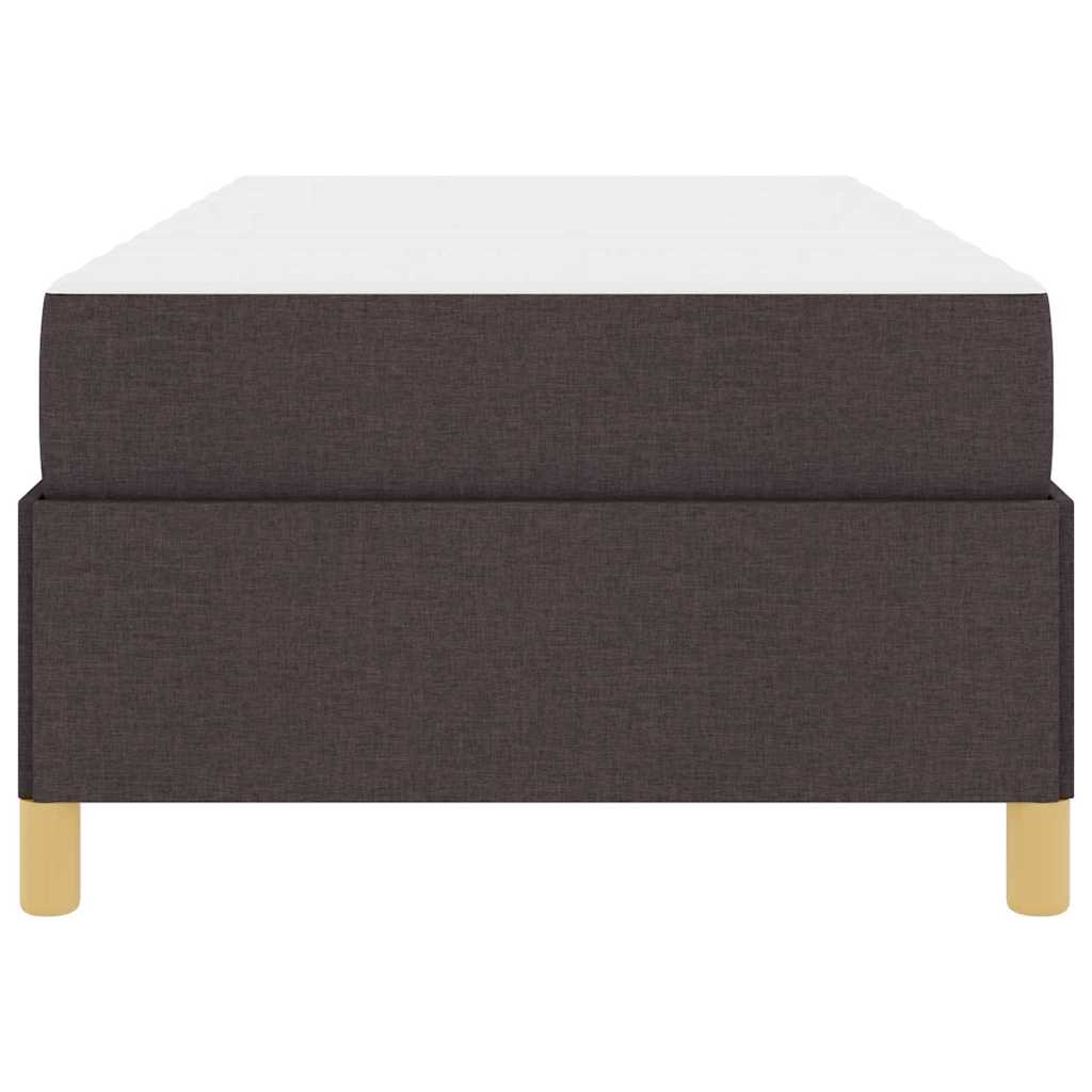 Σκελετός Κρεβατιού με στρώμα Σκούρο Καφέ 80 x 200 cm ύφασμα