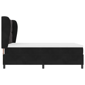 Κρεβάτι με ελατήρια με στρώμα Μαύρο 200 x 140 cm Πολυεστέρας - Pakobazaar