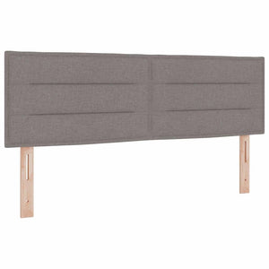 Κρεβάτι με ελατήρια Taupe 190 x 140 εκατοστά Πολυεστέρας - Pakobazaar