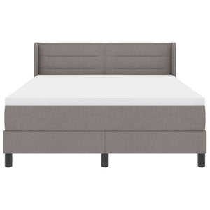 Κρεβάτι με ελατήρια Taupe 190 x 140 εκατοστά Πολυεστέρας - Pakobazaar