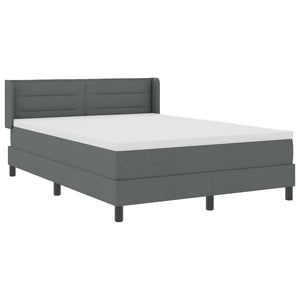 Κρεβάτι με ελατήρια Σκούρο Γκρι 200 x 140 cm Πολυεστέρας - Pakobazaar