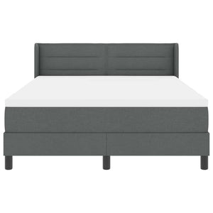 Κρεβάτι με ελατήρια Σκούρο Γκρι 200 x 140 cm Πολυεστέρας - Pakobazaar