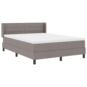 Κρεβάτι με ελατήρια με στρώμα Taupe 200 x 140 cm Πολυεστέρας - Pakobazaar