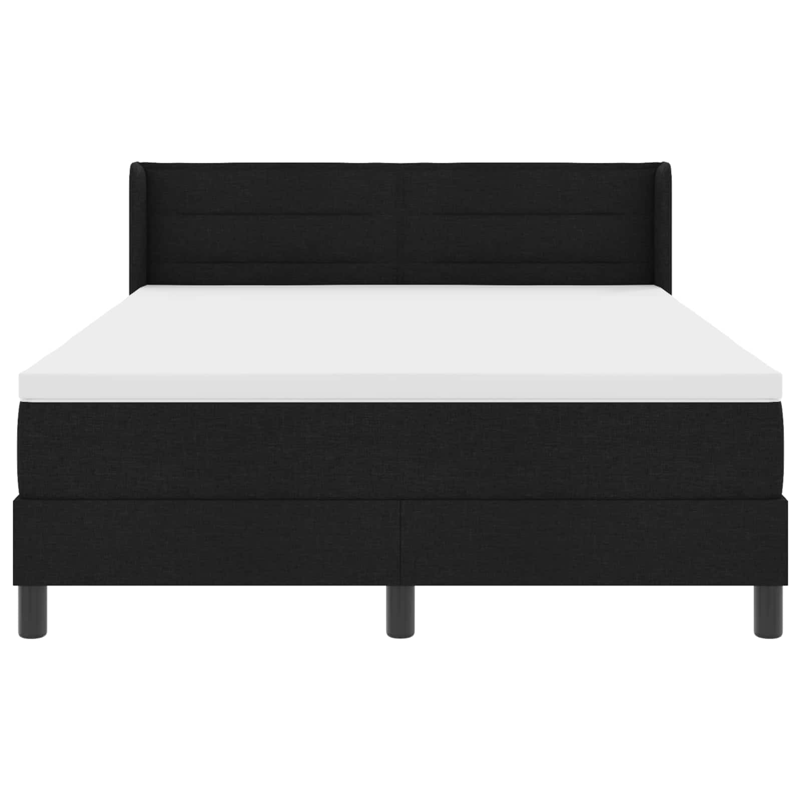 Κρεβάτι με ελατήρια Μαύρο 200 x 160 εκατοστά Πολυεστέρας - Pakobazaar