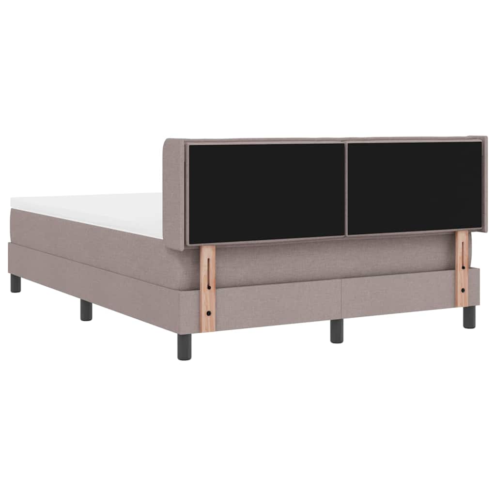 Κρεβάτι με ελατήρια με κεφαλάρι Taupe 200 x 160 εκατοστά ύφασμα