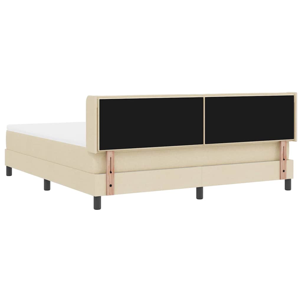 Κρεβάτι με ελατήρια με στρώμα Κρεμ 200 x 180 cm Πολυεστέρας - Pakobazaar