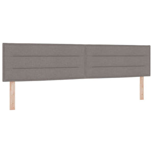 Κρεβάτι με ελατήρια με στρώμα Taupe 200 x 200 cm Πολυεστέρας - Pakobazaar