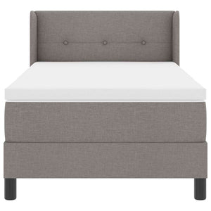 Κρεβάτι με ελατήρια με κεφαλάρι Taupe 200 x 80 εκατοστά ύφασμα