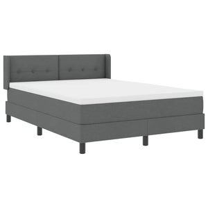 Κρεβάτι με ελατήρια Σκούρο Γκρι 200 x 140 cm Πολυεστέρας - Pakobazaar