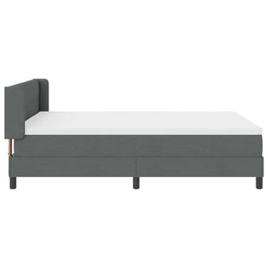 Κρεβάτι με ελατήρια Σκούρο Γκρι 200 x 140 cm Πολυεστέρας - Pakobazaar