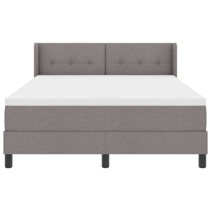 Κρεβάτι με ελατήρια με μαξιλάρι Taupe 200 x 140 cm ύφασμα