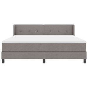 Κρεβάτι με ελατήρια με στρώμα Taupe 200 x 180 cm Πολυεστέρας - Pakobazaar