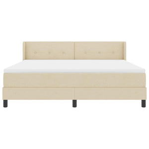 Κρεβάτι με ελατήρια με στρώμα Κρεμ 200 x 180 cm Πολυεστέρας - Pakobazaar
