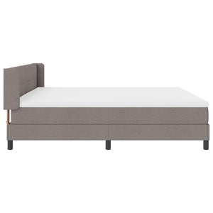 Κρεβάτι με ελατήρια με στρώμα Taupe 200 x 200 cm Πολυεστέρας - Pakobazaar