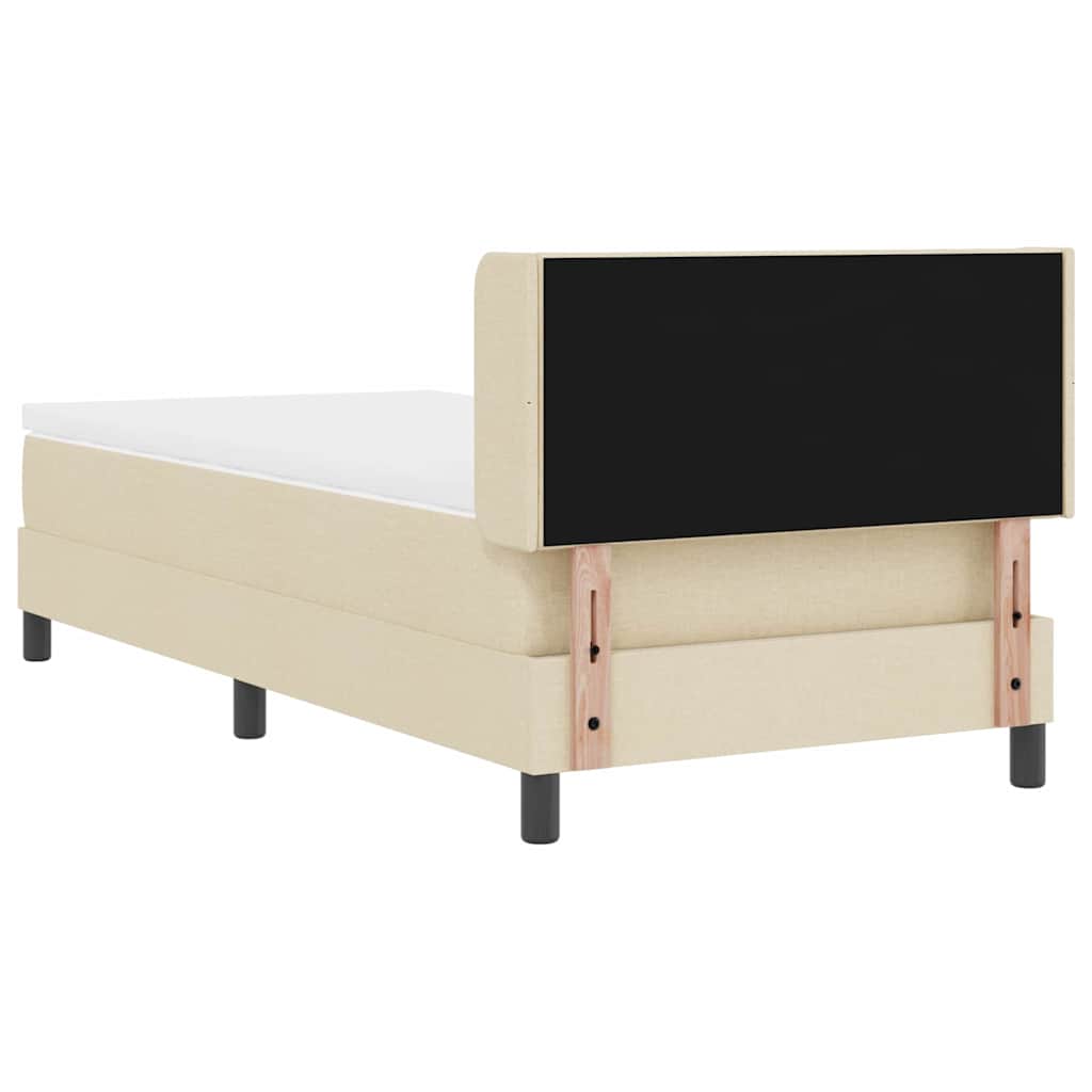 Κρεβάτι με ελατήρια με στρώμα Κρεμ 190 x 90 cm Πολυεστέρας - Pakobazaar