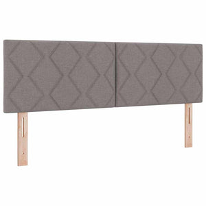 Κρεβάτι με ελατήρια με κεφαλάρι Taupe 200 x 160 εκατοστά ύφασμα