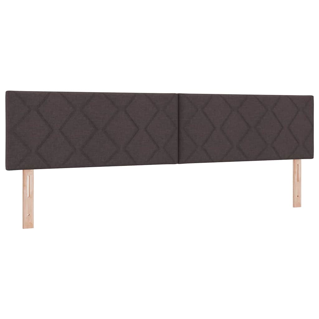 Κρεβάτι με ελατήρια Σκούρο Καφέ 200 x 200 cm Πολυεστέρας - Pakobazaar