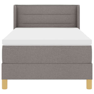 Κρεβάτι με ελατήρια με μαξιλάρι Taupe 200 x 80 εκατοστά ύφασμα