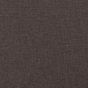 Κρεβάτι με ελατήρια με στρώμα Σκούρο Καφέ 200 x 90 εκ. ύφασμα
