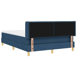 Κρεβάτι με ελατήρια με στρώμα Μπλε 200 x 140 cm Πολυεστέρας - Pakobazaar
