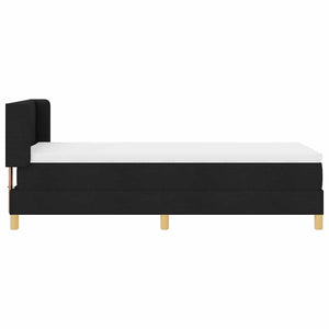 Κρεβάτι με ελατήρια με στρώμα Μαύρο 200 x 100 cm Πολυεστέρας - Pakobazaar