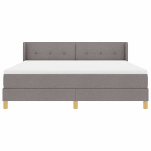 Κρεβάτι με Ελατήρια με στρώμα Taupe 180 x 200 cm ύφασμα - Pakobazaar