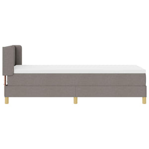 Κρεβάτι με ελατήρια με μαξιλάρι Taupe 200 x 80 εκατοστά ύφασμα