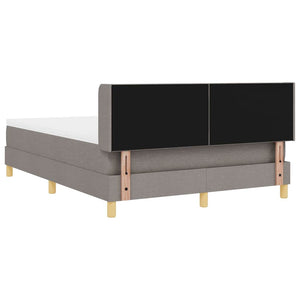 Κρεβάτι με ελατήρια με κεφαλάρι Taupe 200 x 160 εκατοστά ύφασμα - Pakobazaar