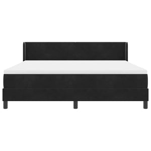 Κρεβάτι με ελατήρια με στρώμα Μαύρο 200 x 180 cm Πολυεστέρας - Pakobazaar